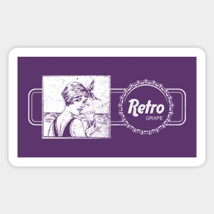 Retro Grape Ad Sticker